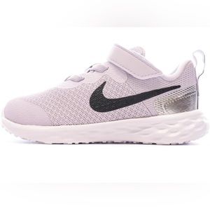 Nike Revolution Kids Running Shoes, Violet Frost/Metallic Silver/Vivid Purple